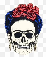 Fridakhalo Calavera Dead Mexico Vivaméxico Interesting - Frida Skull Png,Calavera Png