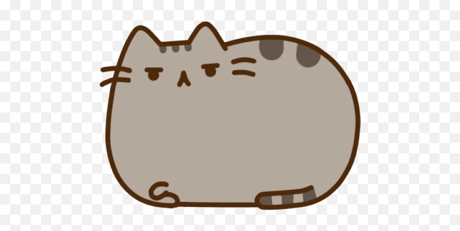 Brown Medium Sticker Pusheen Cat Sized - Pusheen Background Png,Pusheen Png