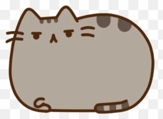 Brown Medium Sticker Pusheen Cat Sized - Background png