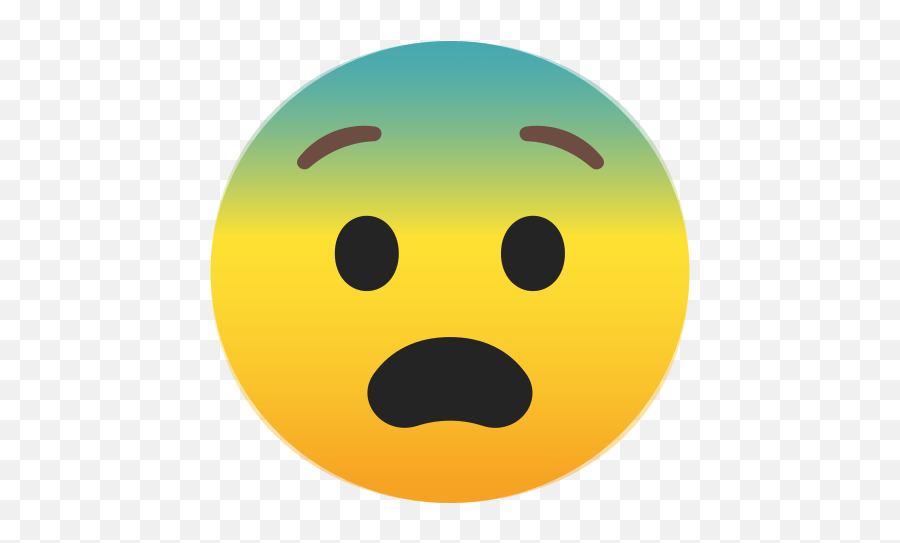 Fearful Face Emoji - Emoji De Medo Png,Scared Eyes Png
