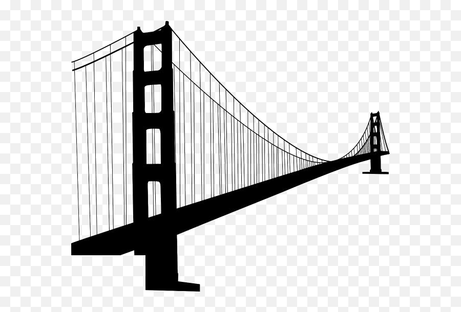 Download Suspension Bridge Png Transparent Images - Golden Golden Gate Bridge,Bridge Png