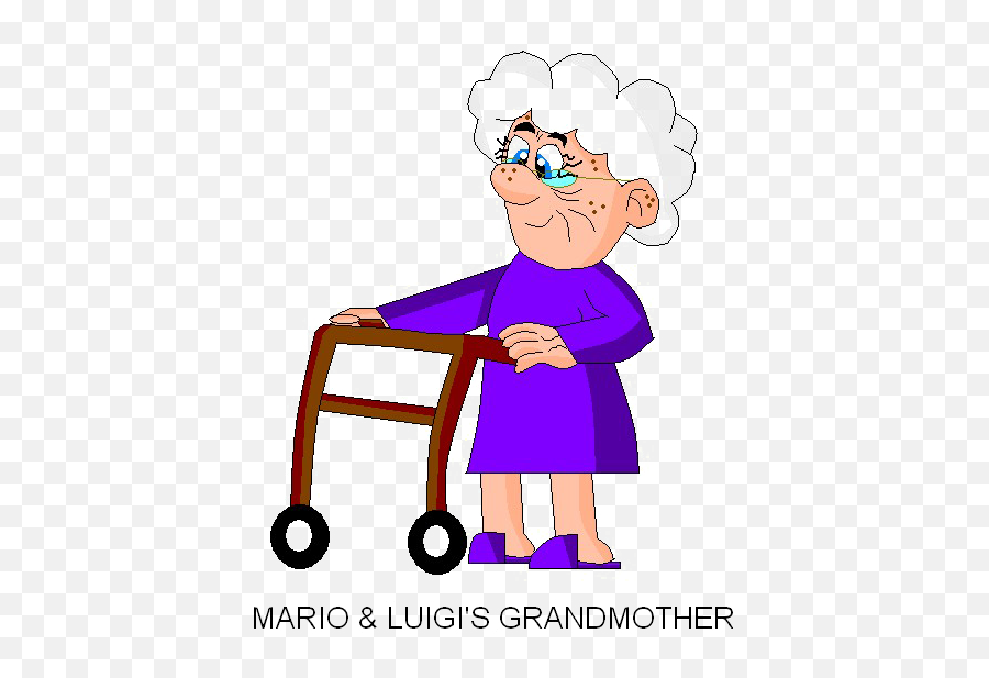 Grandmother Png Transparent Image Mart - Portable Network Graphics,Luigi Transparent Background