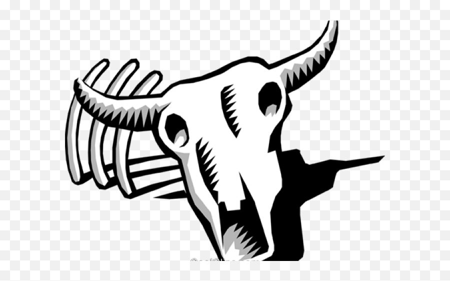 Cow Skull Clip Art - Cow Skull Clipart Png,Cow Skull Png