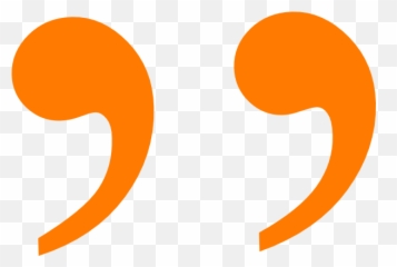 Orange Closing Quotation Mark Clip Art - Transparent Background Marks png