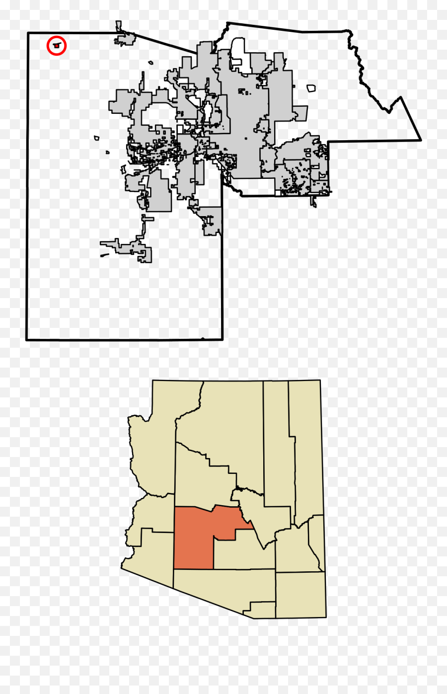 Filemaricopa County Arizona Incorporated And Unincorporated - County Is Chandler Az Png,Aguila Png
