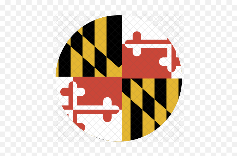 Maryland Flag Icon Of Flat Style - Maryland State Flag Png,Maryland Flag Png