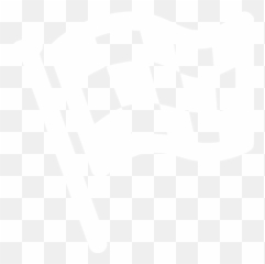 White Finish Flag Icon - Png