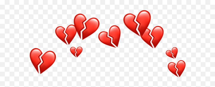 Broken Heart Png - Orange Broken Heart Emoji,Transparent Heart Emojis