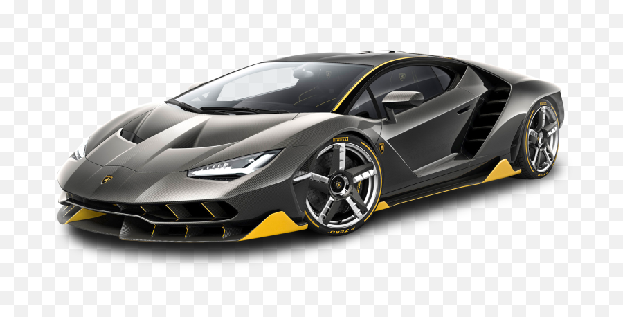 Black Lamborghini Centenario Lp - Lamborghini Centenario Black And Yellow Png,Lamborghini Transparent