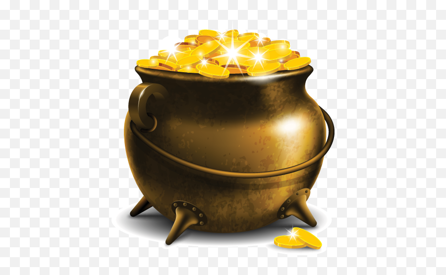 Day Pot Of Gold Png Transparent - Pot Of Gold Png,Pot Of Gold Transparent