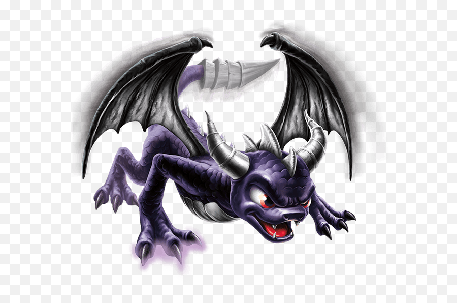 Download Dark Spyro Transparent Render - Dark Spyro Skylanders Png,Spyro Transparent