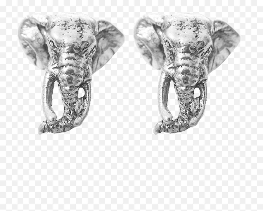 Womenu0027s Vintage Elephant Head Stud Earrings Girl Ear Studs - Animal Figure Png,Elephant Head Png