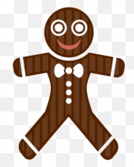 Gingerbread Man Clipart - Art Bay Christmas Png Food
