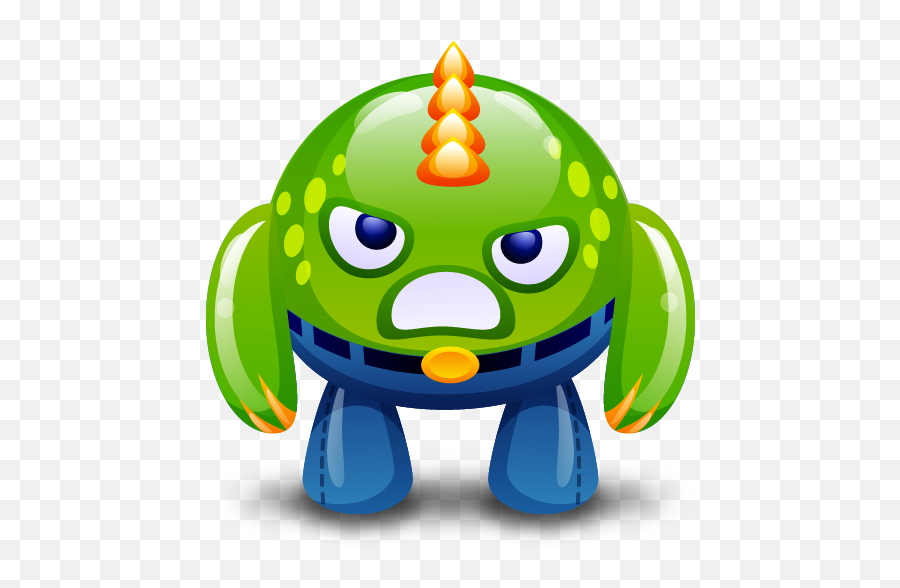 Angry Green Monster Icon - Cute Monsters Png,Monster Icon