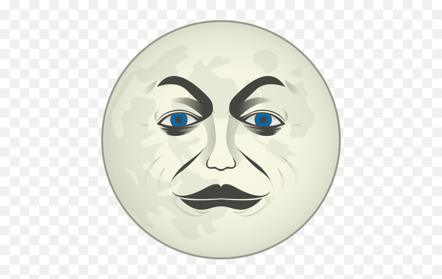 Full Moon With Face Emoji For Facebook Email U0026 Sms Id - White Moon Face Emoji Png,Moon Emoji Png