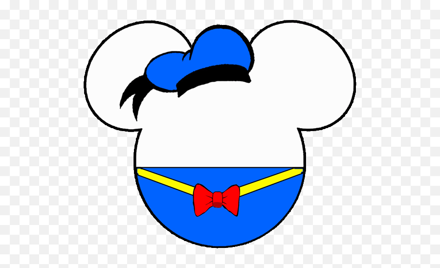 Mickey Head Clip Art - Character Mickey Head Clipart Png,Donald Duck Icon
