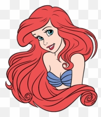 Ariel Svg Mermaid - Novocomtop Little Headshot png