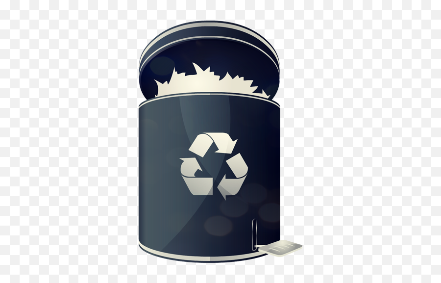 Recycling Bin Ico Icon - Recycle Bin Gif Emoji Png,Black Trash Can Icon