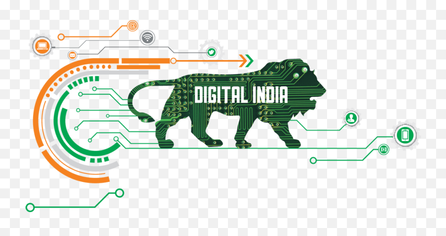 Download Free Revolution Digitization Business Government Of - Related To Digital India Png,Digital Icon