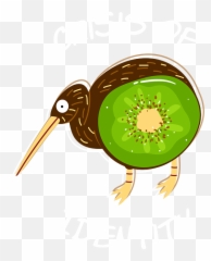 Crisis Of Identitiy Kiwi Bird Fruit Throw Pillow - Long png