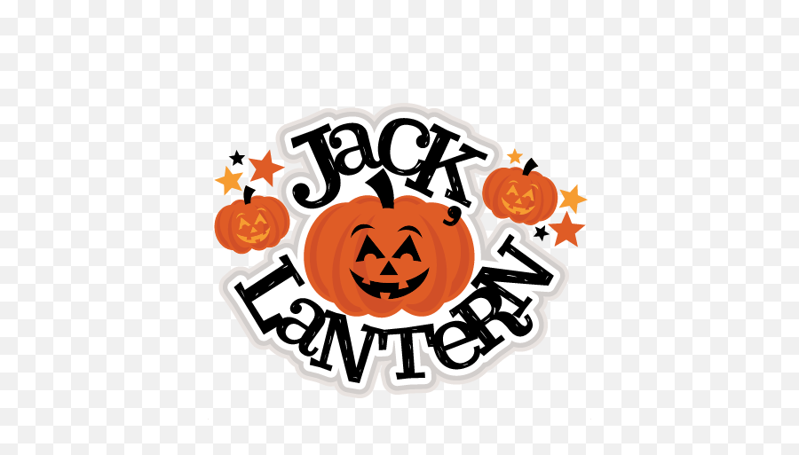 Jack O Lantern Title Svg Scrapbook Cut File Cute Clipart - Jack O Lantern Title Png,Jack O Lantern Icon