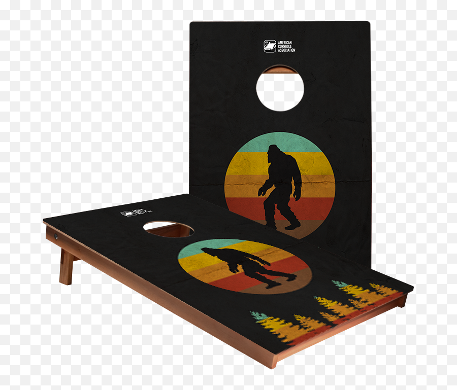 2x3 Dale Retro Sasquatch Recreational Cornhole Boards - Cornhole Png,Squatch Icon