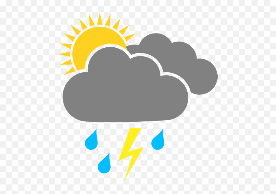 Simo988 U2013 Canva - Thunderstorm And Sun Icon Png,Scattered Showers Icon