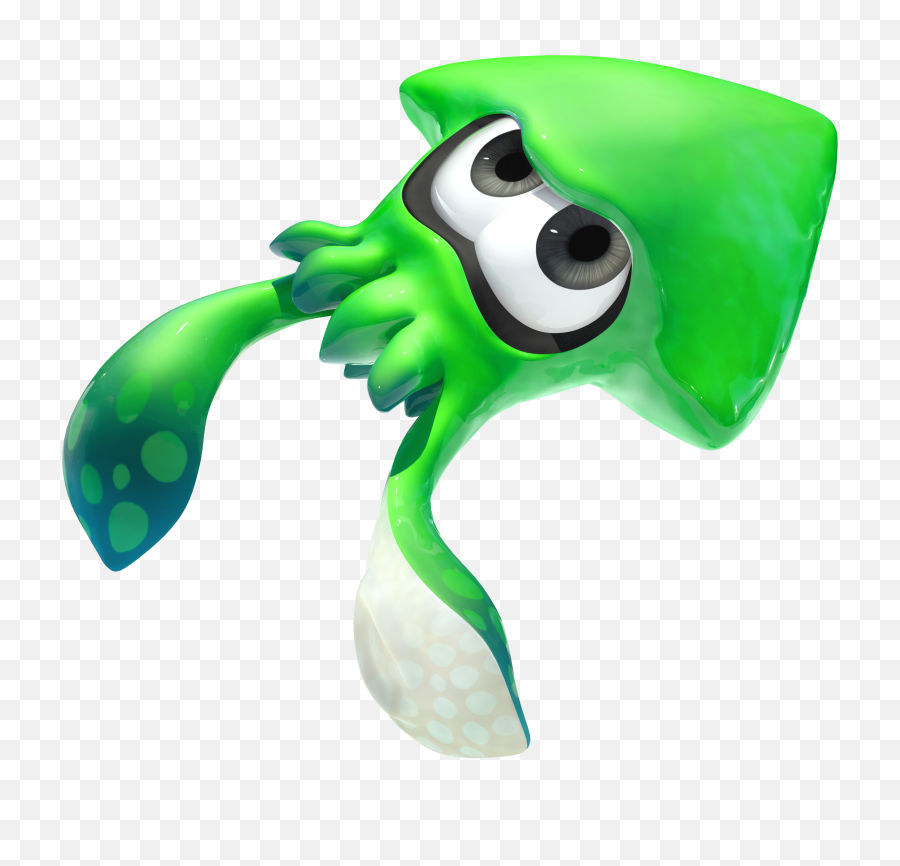 Squid - Green Splatoon 2 Squid Png,Inkling Png