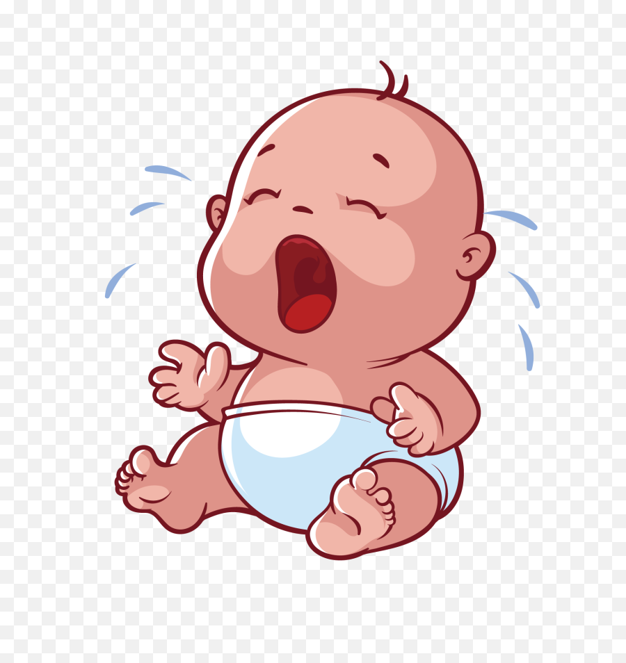 Baby Crying Cartoon Png - Cute Crying Baby Cartoon,Crying Baby Png