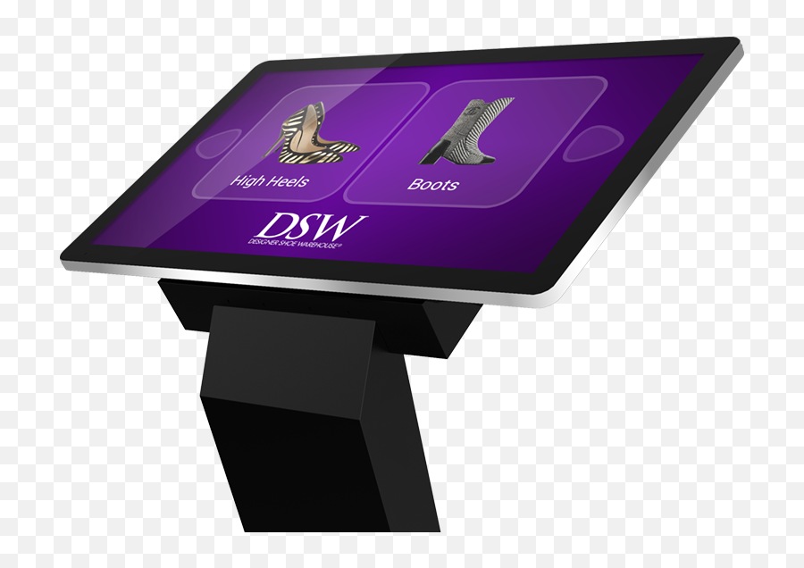 Pcap Touch Screen Kiosk With Dual Os 43 - 55 Portable Png,Kiosk Speaker Icon