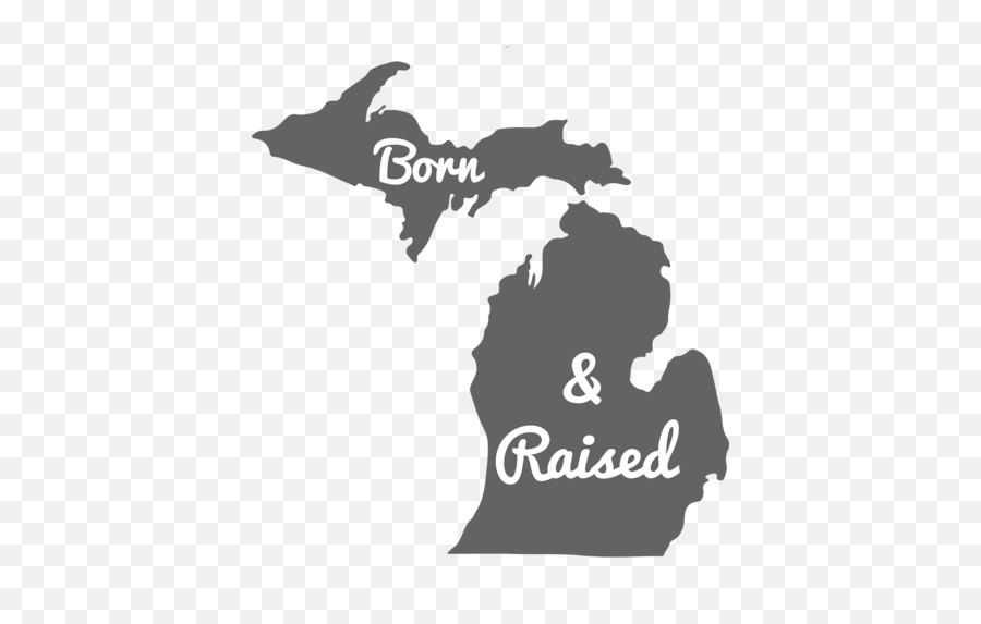 Michigan State Pride Born And Raised - Michigan Tshirt Michigan Black And White Png,Michigan State Football Logos