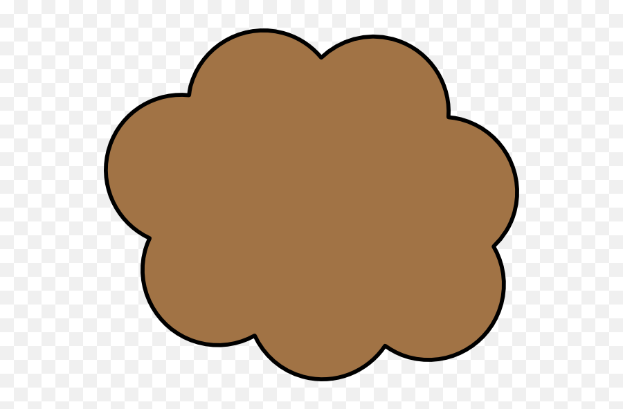 4570book Cloud Png Clipart Vintage In Pack 5548 - Cartoon Images Of Brown,Cloud Shape Png