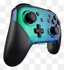 Custom Chameleon Switch Pro Controller Nintendo - Switch Pro Controller Handle Blue Png,Switch Controller Png