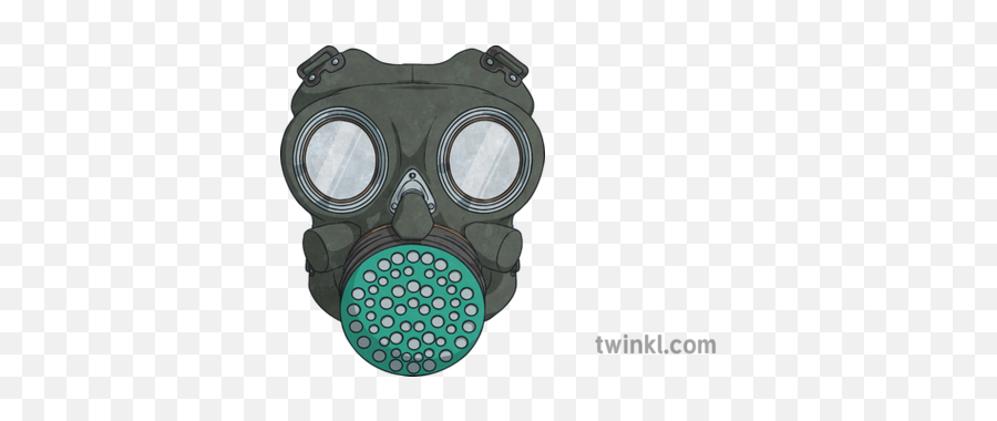 Gas Mask Illustration - Twinkl Gas Mask Ww2 Twinkl Png,Gas Mask Png