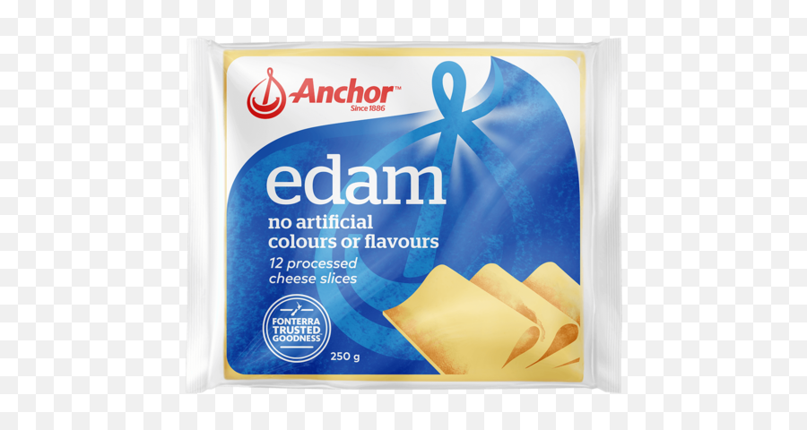 Anchor Edam Cheese Slices - Cheddar Cheese Slices Anchor Png,Cheese Slice Png