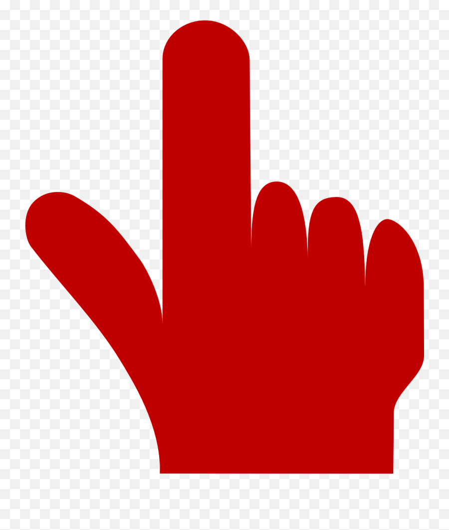 Finger Hand Index Pointer - Red Finger Png Pointer,Pointer Finger Png