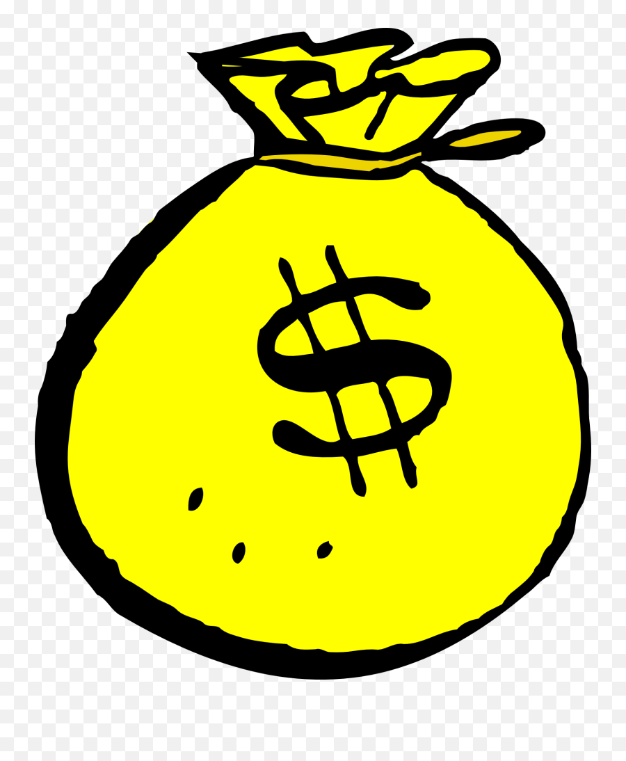 Money Bag Dollar Sign Currency - Cartoon Money Bag Png,Bag Of Money Png