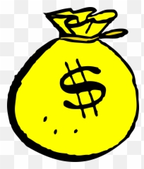 Money Bag Dollar Sign Currency - Cartoon png
