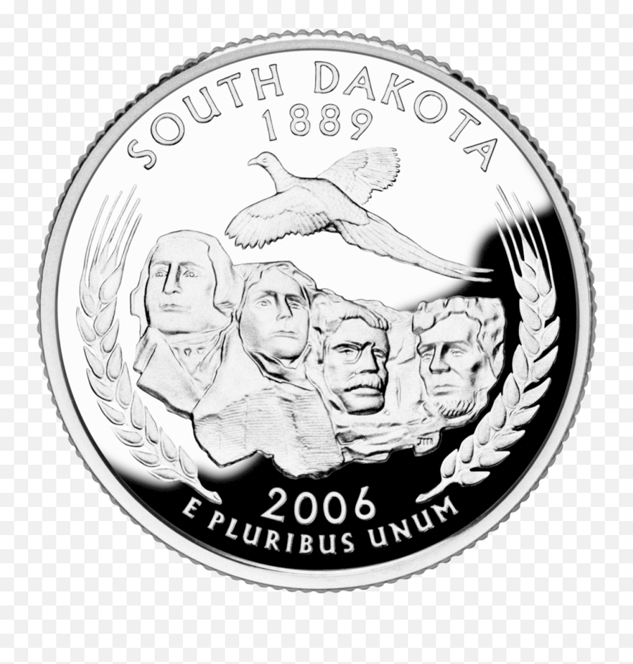 Fichier2006 Sd Proofpng U2014 Wikipédia - South Dakota State Quarter,Money Roll Png