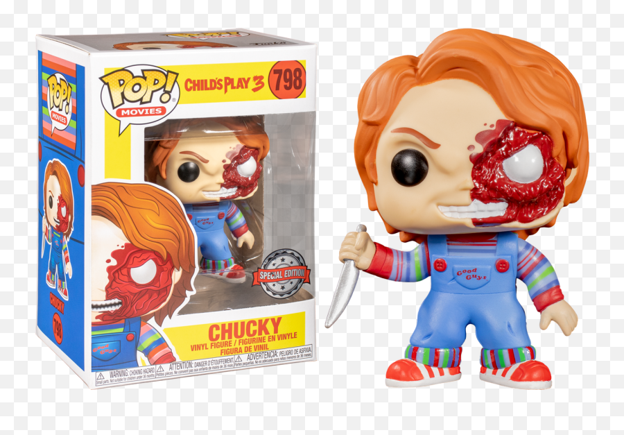 Childu0027s Play 3 - Chucky Battle Damaged Pop Vinyl Figure Chucky Funko Pop Png,Chucky Png
