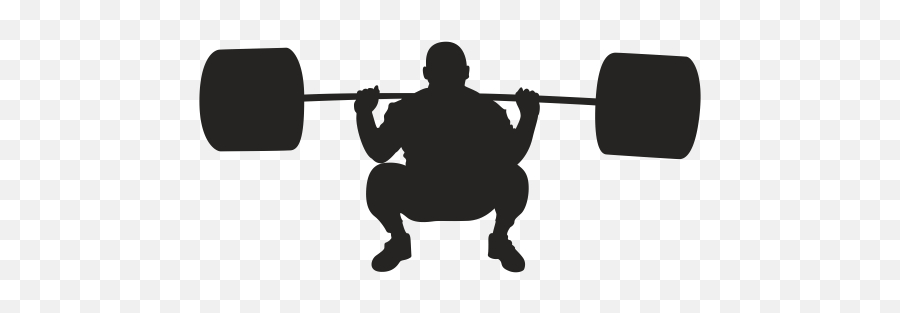 Silhouette Physical Fitness Olympic Weightlifting - Training Silhouette Png,Weights Transparent