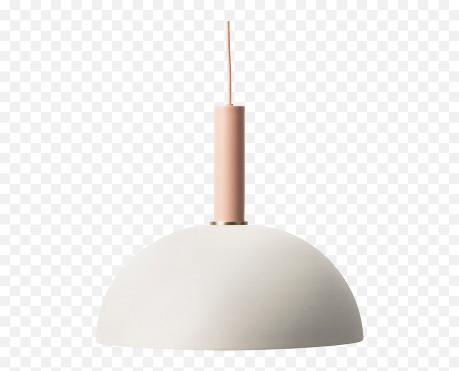 Erin Pendant Lamp - Pink Light Grey Pendant Lamp Ferm Living Dome Lamp Png,Pink Light Png
