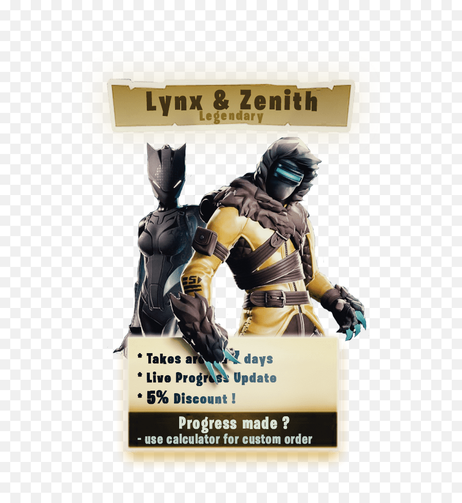 Lynx Zenith Fortnite Boosting - Character Fortnite Clip Art Png,Lynx Png