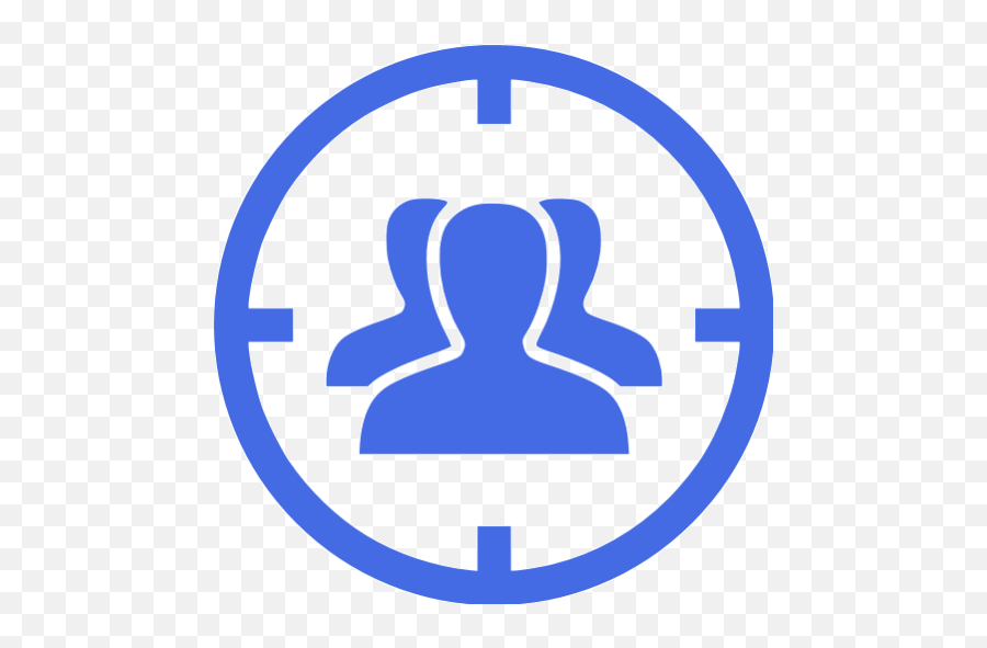 Royal Blue Target Audience Icon - Icon Target Group Png,Target Transparent Background