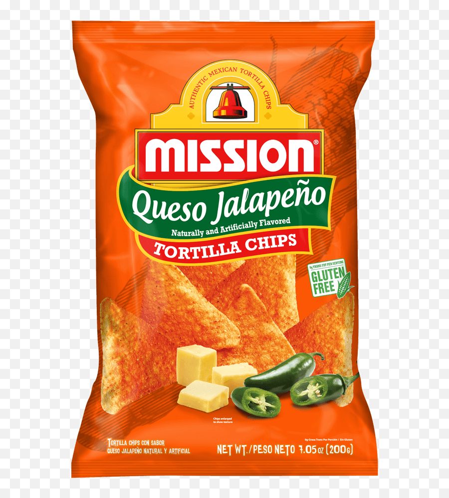 Queso Jalapeno Tortilla Chips - Mission Foods Mission Tortilla Chips Png,Queso Png