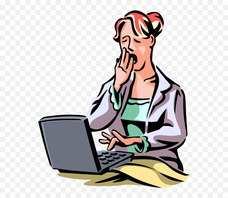 Vector Illustration Of Exhausted Tired Overworked - Woman Tired Worker Transparent Background Png,Tired Png