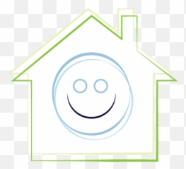 Happy Person In House - Circle png