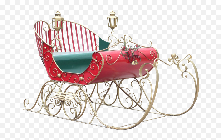 Download Victorian Santa Sleigh Hd Png - Uokplrs Life Size Large Santa Sleigh,Santa Sleigh Transparent Background