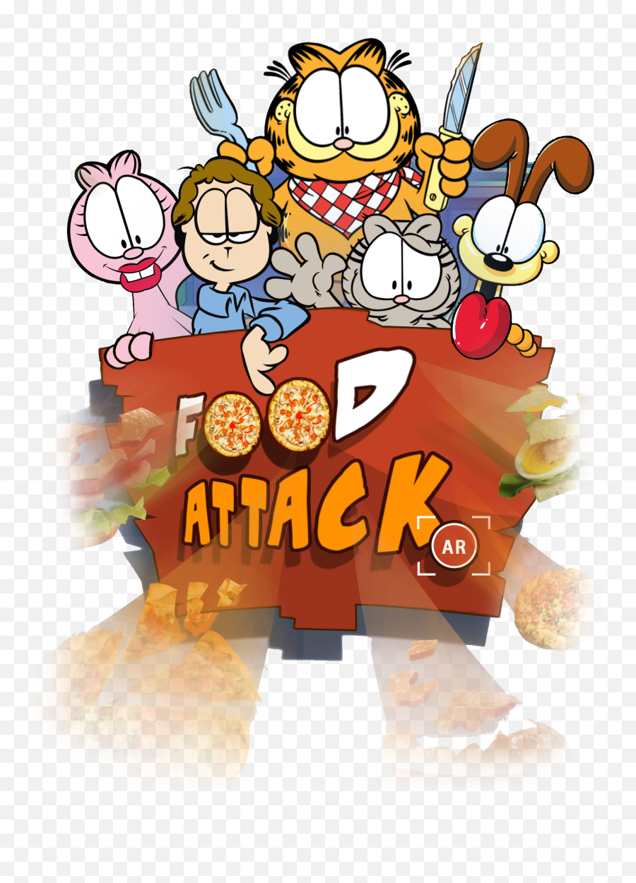 Download Worldu0027s 1st Garfield - Shaped Pizza Garfield Eating Garfield Png,Garfield Png