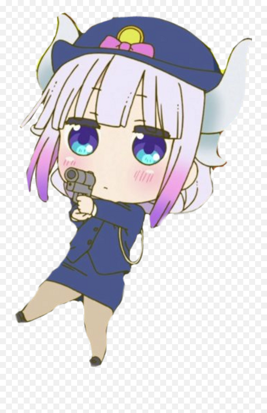 Anime - Kanna Dragon Maid Police Png,Loli Png